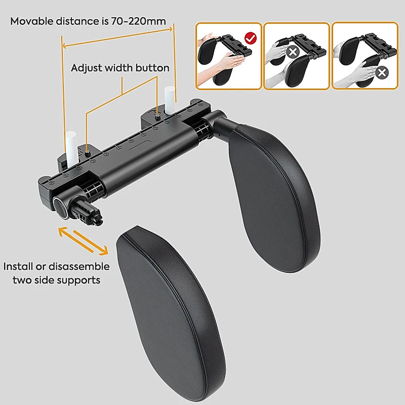 Adjustable Car Headrest Pillow for Car Travel Sleeping Ship From Poland Fast Delivery to Europe