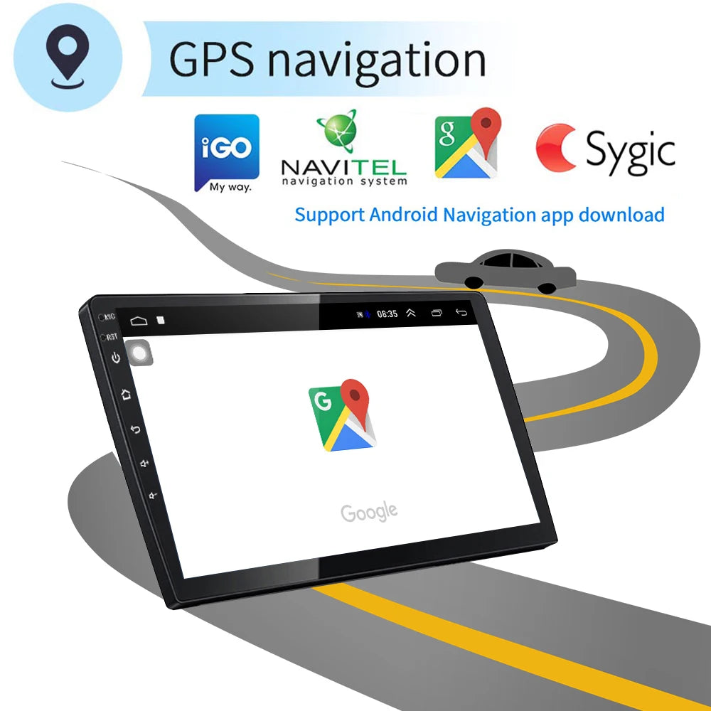 7870 Universal 2K Touch Screen Android 13 Car Split-screen GPS/AM/FM/Bluetooth Navigation Radio Multimedia Video Car DVD Player