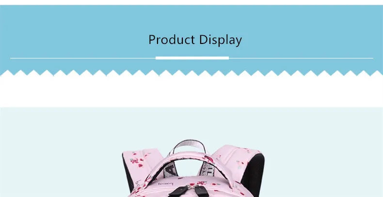 Cherry blossoms elementary school backpack for girls black pink floral bookbag fashion school bags for girls cute flower bookbag