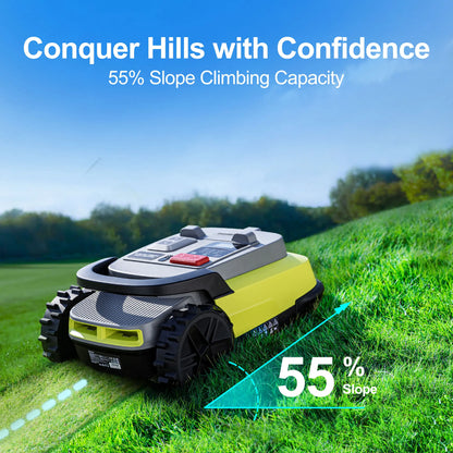 EU Sotcks UBHOME M10 Wireless Robot Lawn Mower, 1000m² ,with Full Frequency Band RTK+AI Vision and App Control  Quiet Lawnmower