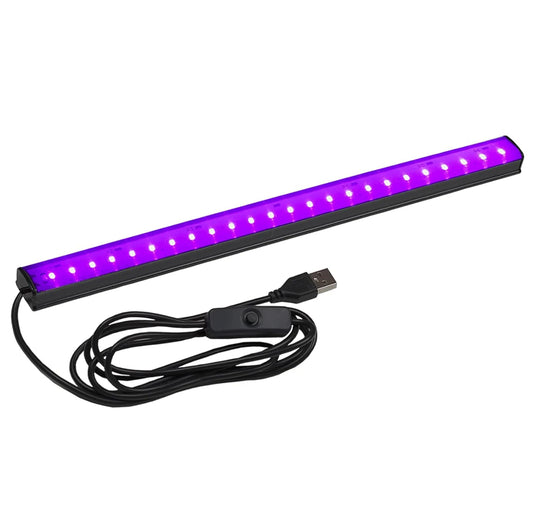 UV Black Light Bar Blacklight Strip for Glow Party USB Portable for Body Paint Stage Fluorescent Poster Halloween Urine Detect by PDG ibma