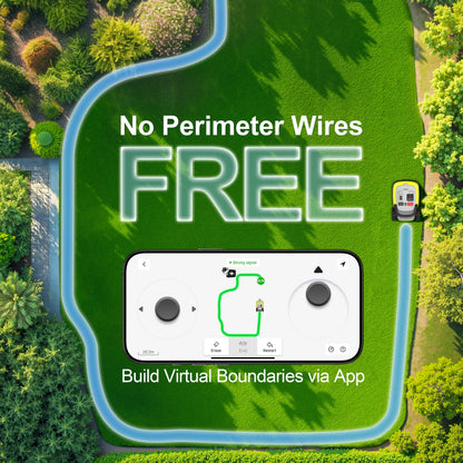 EU Sotcks UBHOME M10 Wireless Robot Lawn Mower, 1000m² ,with Full Frequency Band RTK+AI Vision and App Control  Quiet Lawnmower