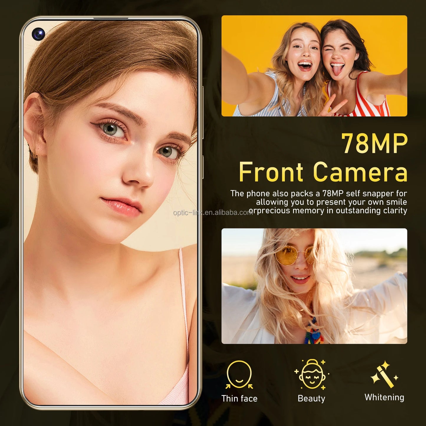 Hot Selling 5G Smartphone S24 S25 Ultra Telephone 7.3 Inch Android Phones Unlocked 16G+1TB Cellphone Mobile Phones 4G 5G