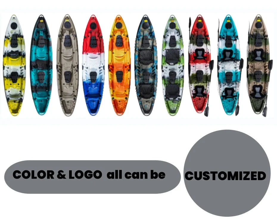 6.5 ft Sit on Top Paddle Kayak Fishing Canoe Plastic Boat