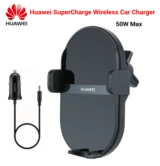 Huawei SuperCharge Wireless Car Charger 50W Max Intelligent Both Side Sensor Mounting Dual Charging 3D Cooling Fast Charger by PDG ibma