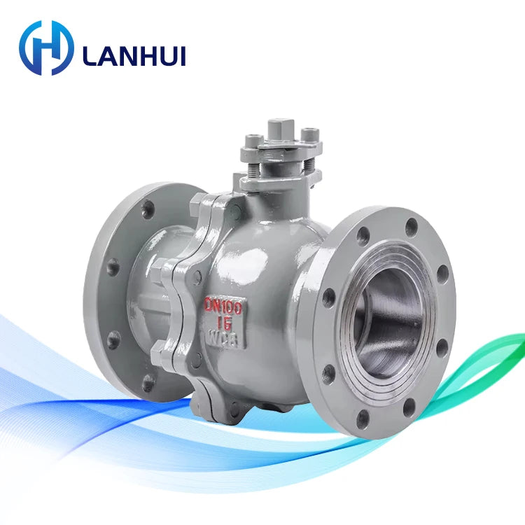 LANHUI High Quality DN100 Flange Ball Valves Manual Water OEM Customizable Safety Competitive China Manufacturer's Prices