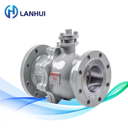 LANHUI High Quality DN100 Flange Ball Valves Manual Water OEM Customizable Safety Competitive China Manufacturer's Prices