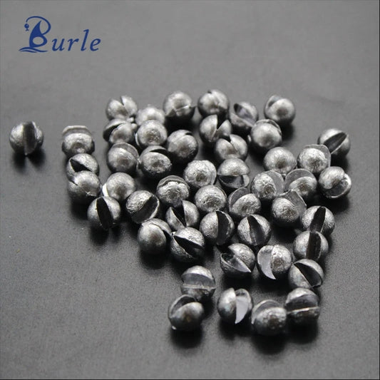 100pcs/bag Copper ABS Fishing Weights Removable Sinkers Lead Split Shot Weights for Lake Stream Ocean Boat Fishing Snapper by PDG ibma