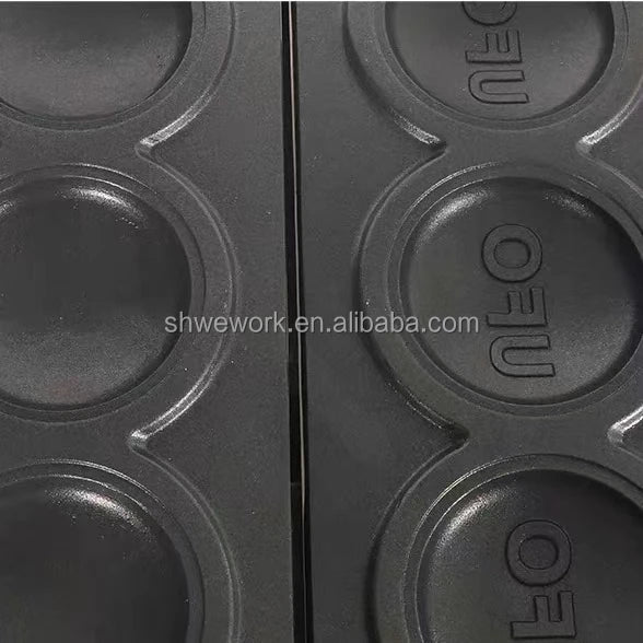WeWork Commercial UFO Burger Maker Electric Ice Cream Hamburger Waffle Machine 4pcs Panini Press Sandwich Taiyaki Machine New