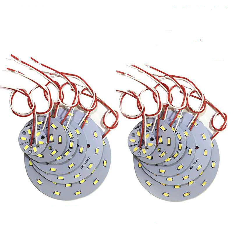 High Brightness LED 5730SMD Lamp Bead Light Board Bulb Round Transformation Light Source 3-18W 32-100MM Tile Wick Modified bulb
