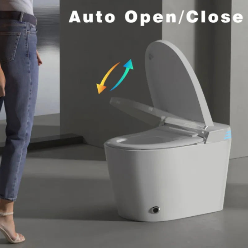 USA Free Drop Shipping America Ready Stock Wc Smart Bidet Seat Auto Flush Heated Seat Adjustable Temp Toilet Bowl for Bathroom