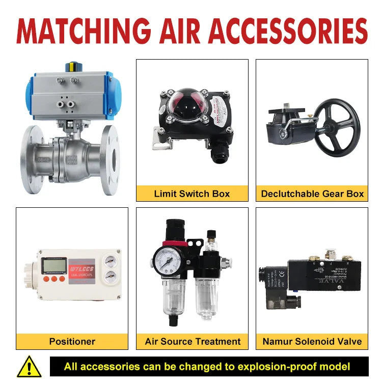 304 Stainless Steel Q611F-16P Pneumatic Three-piece Screw Ball Valve with High Temperature Internal Thread On-Off OEM Supported