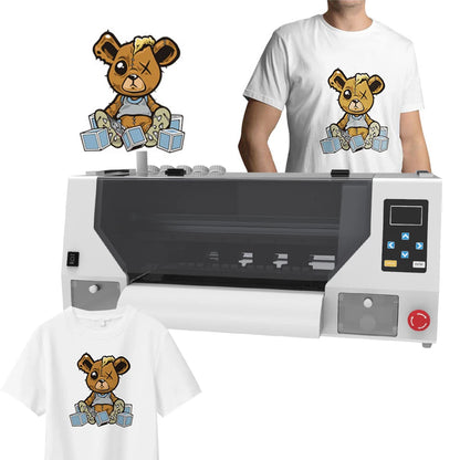 KECAI Good Quality and Price Small A3 30cm DTF Printing Machine with 2 Head I1600 T-shirt Pet Film DTF Printer for All Material