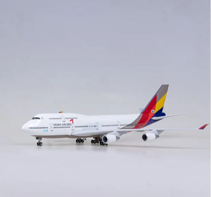 Wholesale 47cm 1:150 Diecast Airplanes Model Boeing B747  Plane Model ASIANA 747 Airplane Aircraft Toy Kids Gift