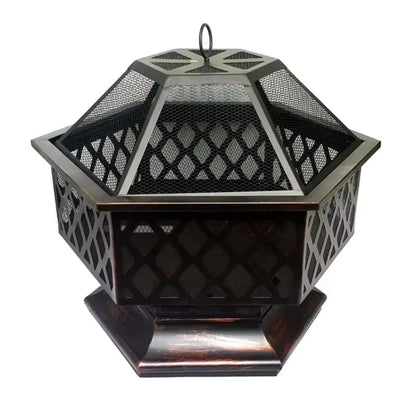 Stainless Steel Fire Pit Grill Wood PorTable Fire Pit Smokeless Table Top Fire Pit Smoke-free Large Camping Beer Fire Pit Garden