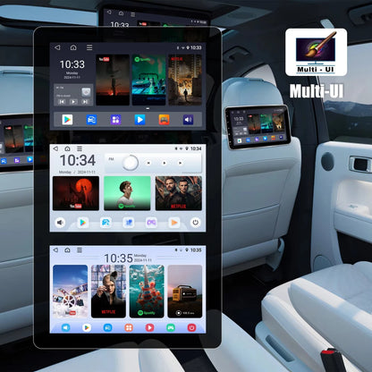 10.1 Inch Android System Car for DVD Headrest Monitor Stereo Rear Seat Entertainment Mirror Link FM Transmitter USB Placement
