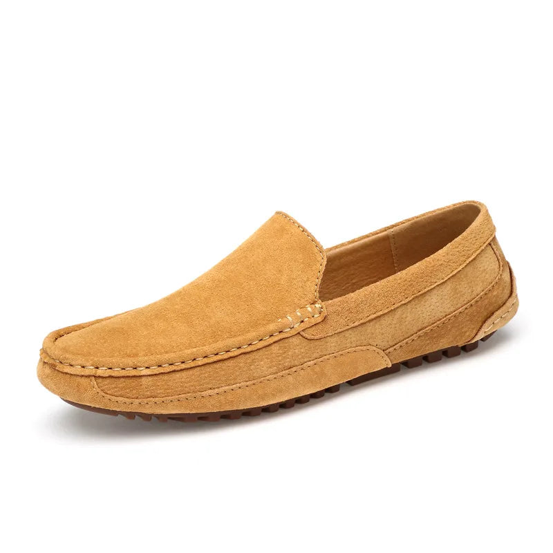 Suede Leather Man Loafers Luxury 2021 Casual Shoes For Men Boat Shoes Handmade Men Slipon Driving Shoes Male Moccasins Zapatos99