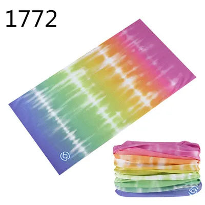 100% Polyester Solid color Microfiber Tubular Multifunction Motorcycle Scarf sports Headband Seamless Tube Bandanas Face Mask
