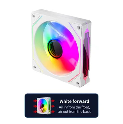 TEUCER PRO 12CM ARGB Shuang Synchronous Mute 4th Generation Family Chassis Ball Bearing Plastic Computer Case Cooling Fan