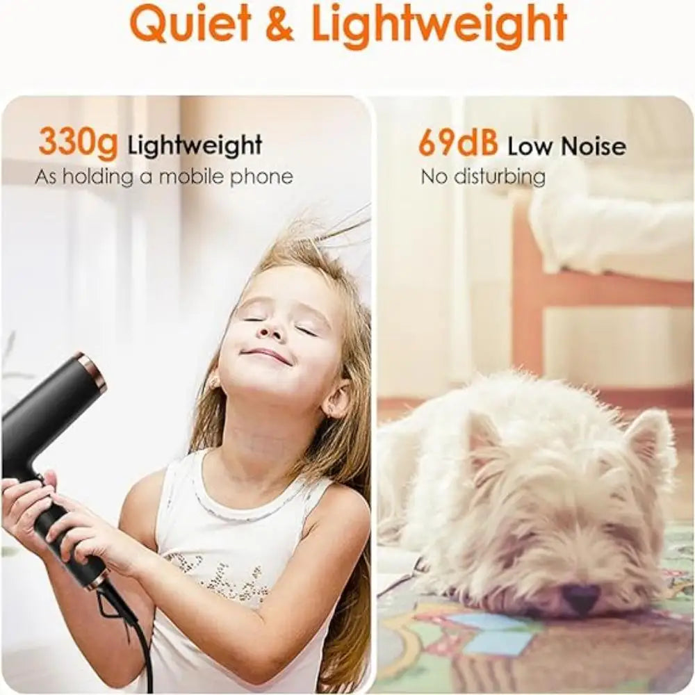 110000 Rpm High Speed Hairdryer Constant Temperature Hair Care Ionic Blow Dryer Electric Leafless Hair Dryer for Salon Household