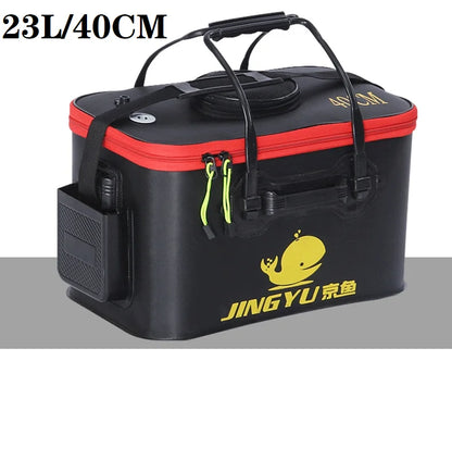 EVA Portable Fishing Bag Folding Thicken Live Fishing Box Tank Bucket Camping Fishing Tackle Fishbox Storage Bag fishing gear