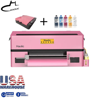 2026 13inch T-shirt Small Business XP600 DTF Printing Machine A3 Heat Transfer Printing Pet Gift DTG Pink DTF Printer XP600