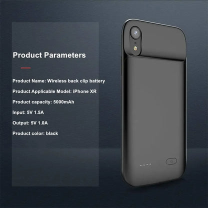 For iPhone XR Battery Case X XS XR XS Max Audio Output Soft Silicone Cover Charging Power Bank for iPhone XR Battery Case