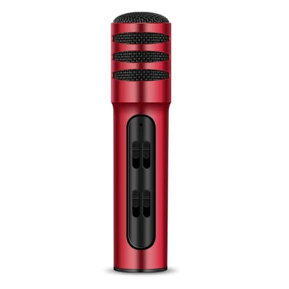 FREE Sample Professional BGN-C7 Dual Mobile Phone Karaoke Live Singing Microphone Built-in Sound Card Condenser Microphones