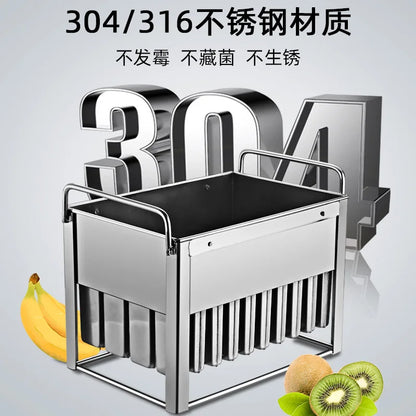 Snack Maker 30 Cavities 304 Stainless Steel Mold Ice Popsicle Models Ice Lolly Maker Ice Cream Mold for Juicer Machine