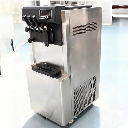 Commercial Soft Serve Ice Cream Machine Ice Cream Maker Full Stainless Steel Extended Evaporator 120KG Hot Sale Factory Supply