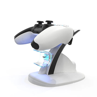 Dual Controller Charging Dock Game Accessories for PS5 Gamepad Charger Dock Station
