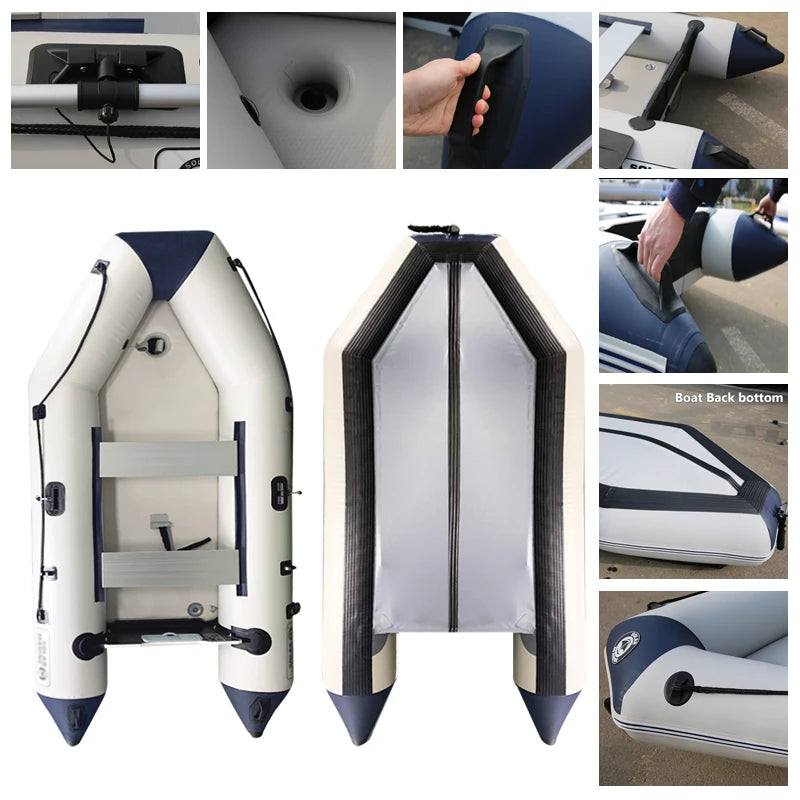 Latest Design  Kayak Fishing Boat with Motor Factory Inflatable Boat with air Deck Floor Inflatable Boats for CE Certification