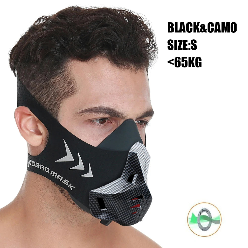 FDBRO MMA Cardio Workout 3.0 Running Resistance Elevation Endurance Mask for Fitness High Altitude Training Sports Mask