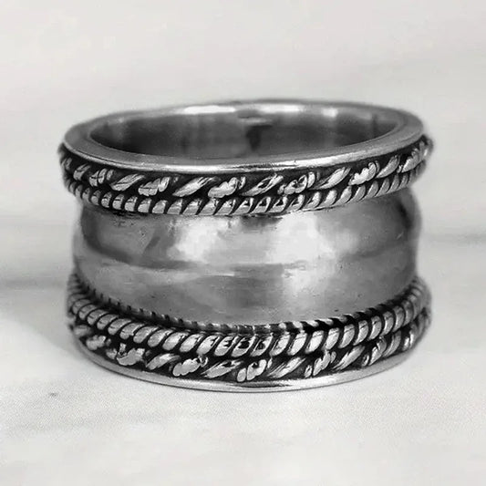 H348 Stainless Steel Wedding Band Classic Unisex Ring Plain Design For Wedding Occasion