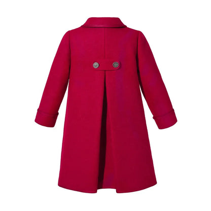 Pettigirl new Popular Solid Color Red Warm Children Girls' Jackets & Coats Latest and Stylish 1BAG=1PCS
