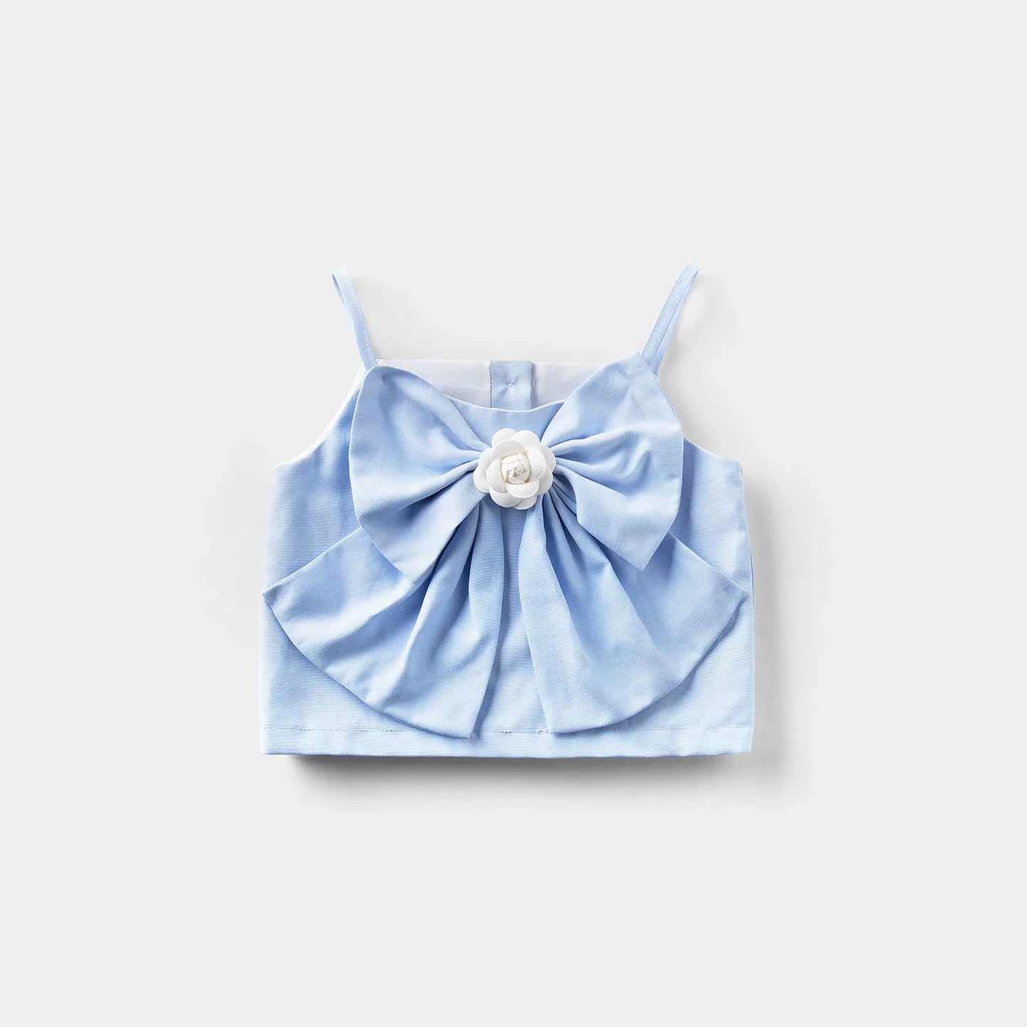 Sweet Princess Dress Collection for Girls Solid Patterns and Bows Clothing Sets for Children