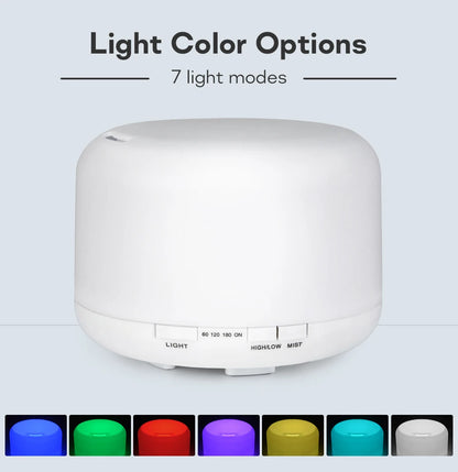 Air Humidifier Essential Oil Diffuser 300ML 500ML 1000ML With Lights Remote Control Ultrasound Electric Aromatherapy Diffuser