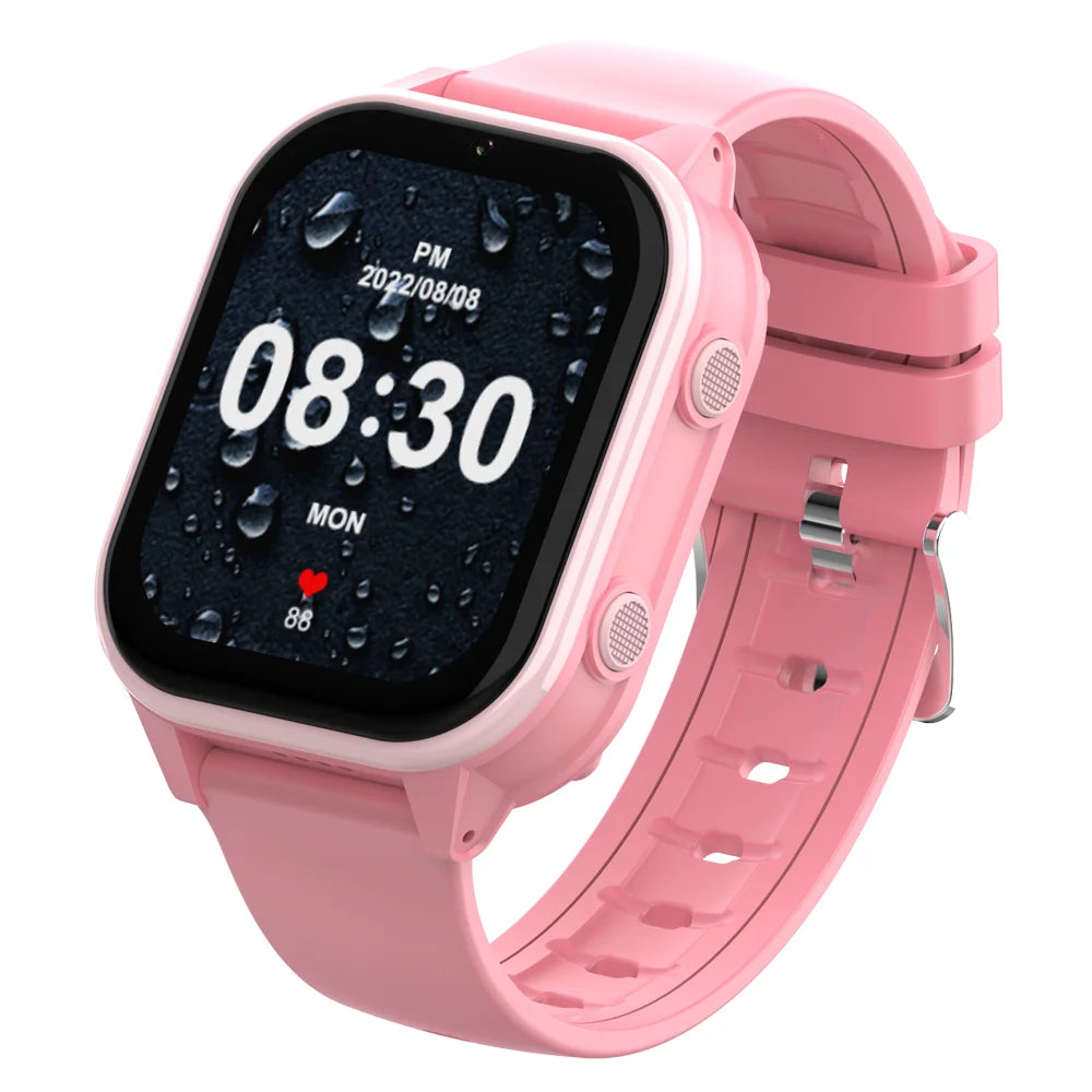 2024 Hot Selling Boys Girls Kids IP67 Waterproof Touch Children Safe Area SOS Emergency Call Voice Chat GPS 4G Smart Watch