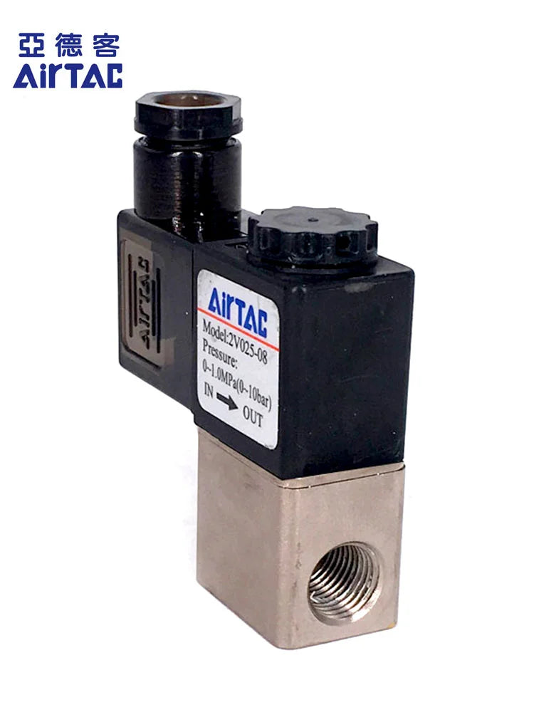Superior Quality AIRTAC 2V025-08 24 Volt 2 Way Solenoid Valve 1/4" NPT Electric Solenoid Valve by PDG ibma