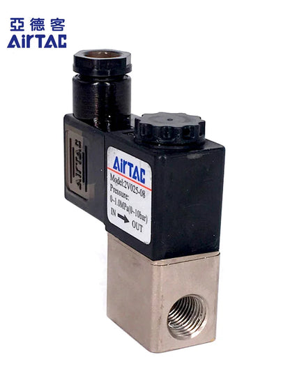 Superior Quality AIRTAC 2V025-08 24 Volt 2 Way Solenoid Valve 1/4" NPT Electric Solenoid Valve by PDG ibma