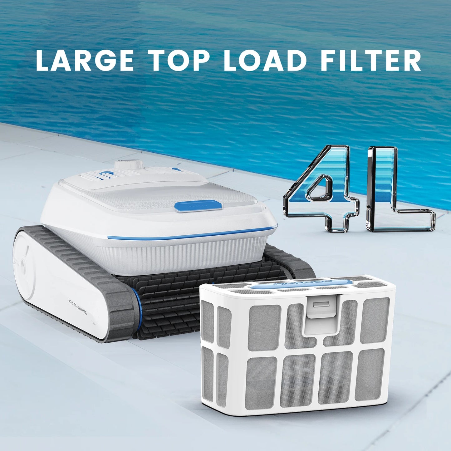 AIRROBO PC200 Cordless Swimming Pool Robot Automatic Climbing Wall  Water Surface Smart Underwater Pool Robot Cleaner