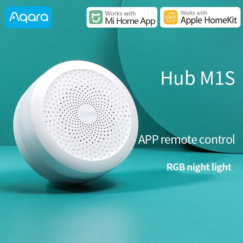 Aqara Smart Home M1S Hub Smart Gateway M1S 2.4G WIFI ZigBee 3.0 RGB E1 Hub Gateway Night Light For Apple Homekit and xiaomi Home