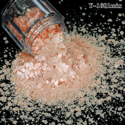 Factory Matt Macaron Colors Nail Sequins Solvent Resistant Non-Toxic Chunky Glitter Bulk Tumbler Snow Globe Epoxy Resin Festival