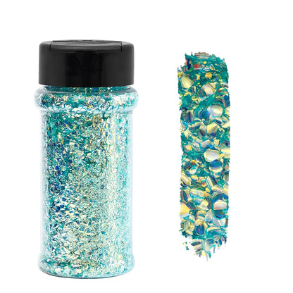 US Warehouse Eco-Friendly High Sparkly Spring Mix Glitter Set 12 Colors 2oz  Free Shipping for DIY Resin Crafts