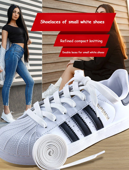 Classic Shoe laces White Black Flat Shoelaces for Sneakers laces Shoe Strings 70/90/100/120/140/160CM High-quality Shoelace