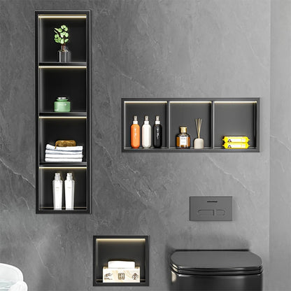 High Quality Reusable Stainless Steel Shower Room Shelf Modern Corner Mounted No Nailing Required-Wall-Mounted Bathroom Shelf