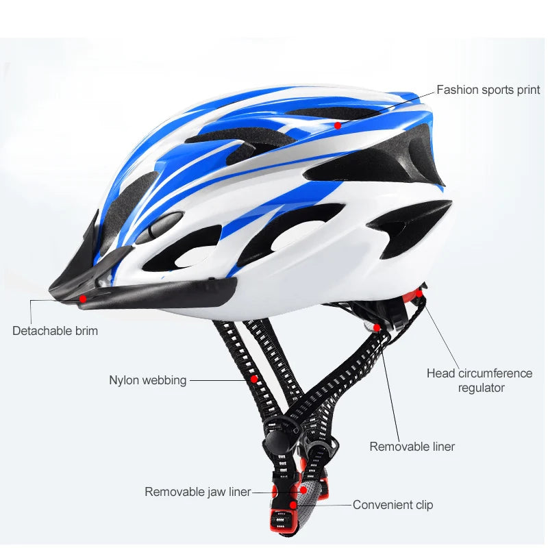 Professional Safety Unisex Dual Sport MTB Mountain Bike Helmet New Model Certified Bicycle Road Bike Helmet with Cat Pattern