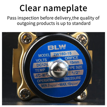 Factory Direct 2W400-40 NC Solenoid Valve 2-Way Electric Control Valve for DN40 1 1/2inch OEM Customizable Water Media