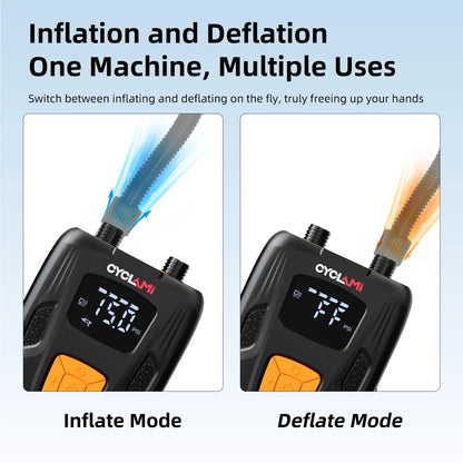 CYCLAMI 20PSI Outdoor Electric Inflation Pump Wireless Air Inflator for Inflatable SUP Stand up Paddle Board Tire Plate Boat