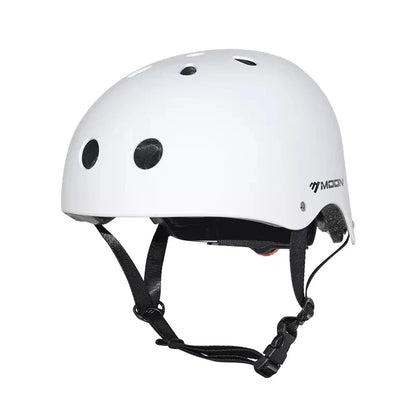MOON MTV12 CE EN1078 ABS+EPS Integrated Protective Skateboard Helmet Adjustable Strap 11-15 Air Vents Unisex Sport Skating